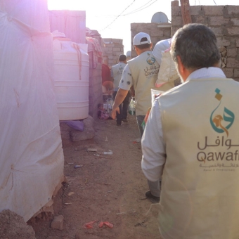 توزيع 150 سلة غذائية ضمن مشاريع الخير الرمضانية