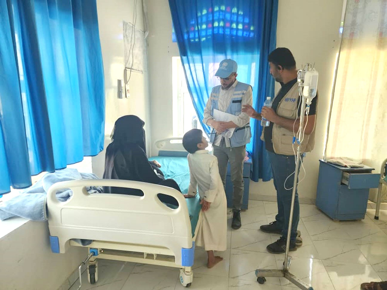 فريق من مكتب "أوتشا" في مأرب يطلع على سير أنشطة مشروع حياة