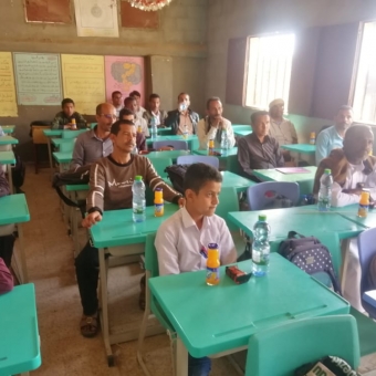 Funded by UNHCR, Multiple community awareness sessions conducted in Al-Wadi district, Marib Governorate