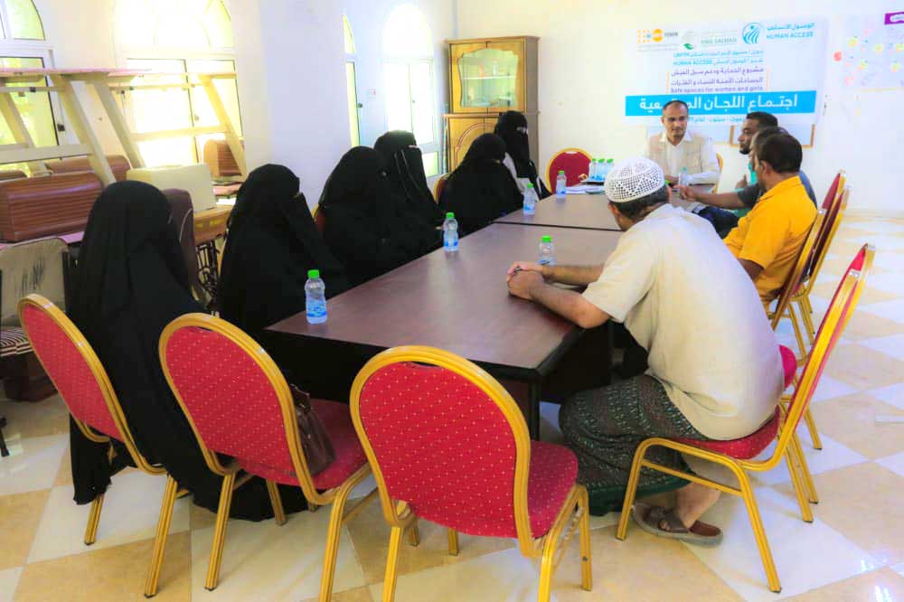 Periodic meeting of community committees and peer network members held in Seiyun