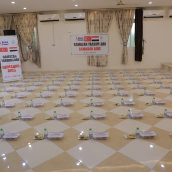 In partnership with Deniz Feneri Association, about (650) families benefited from Ramadan food basket distribution
