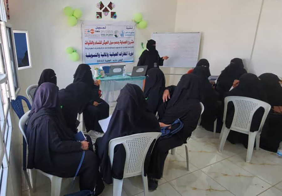 Training courses to empower women, awareness sessions to promote mental health