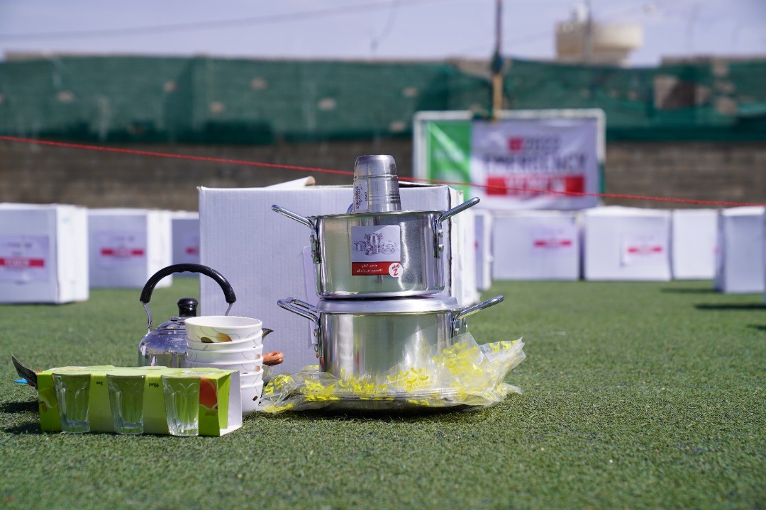 12,335 IDP families benefit from distribution of food baskets, hygiene kits and kitchen utensils