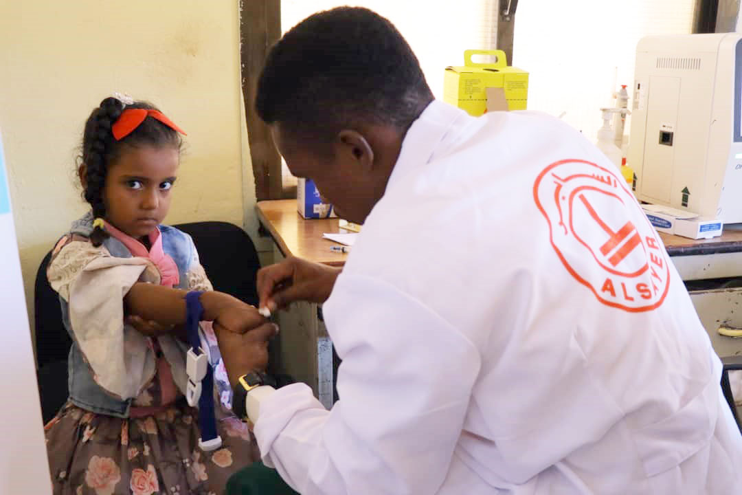 With Kuwaiti funding.. running a mobile medical clinic