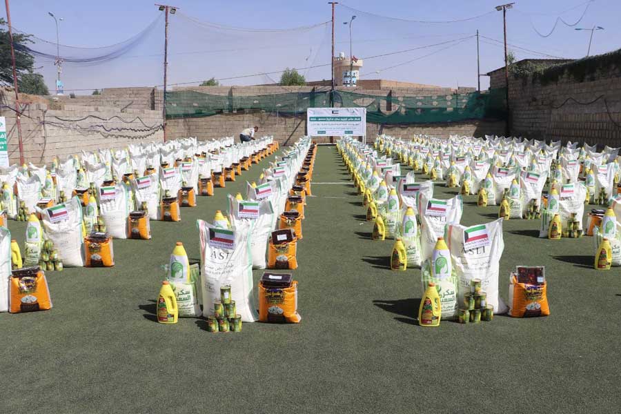 Delivery of Ramadan food baskets