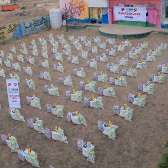 Ramadan food baskets for 500 poor families and 437 iftar meals