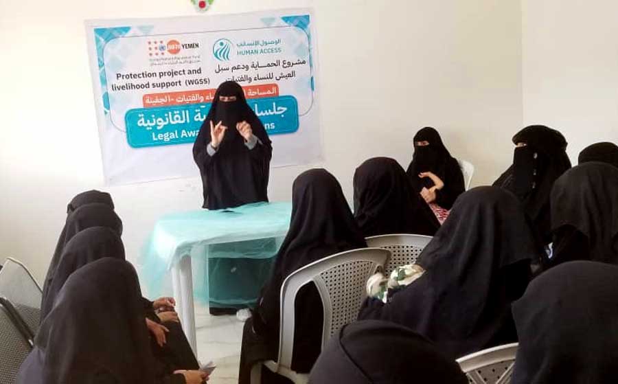 Awareness activities to educate women