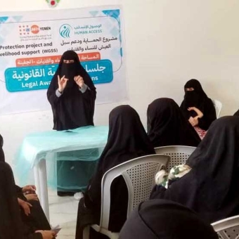 Awareness activities to educate women and girls about their needs
