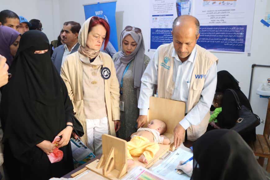 WFP delegation visits the therapeutic and preventive nutrition project