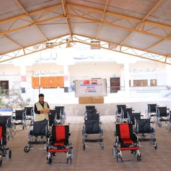 Delivery of 24 wheelchairs and electric chairs for people with special needs