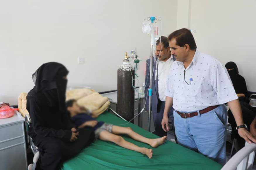 Launch of two healthcare departments and malnutrition treatment among children in Marib