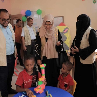 UNFPA delegation visits safe space for women and girls in Mukalla