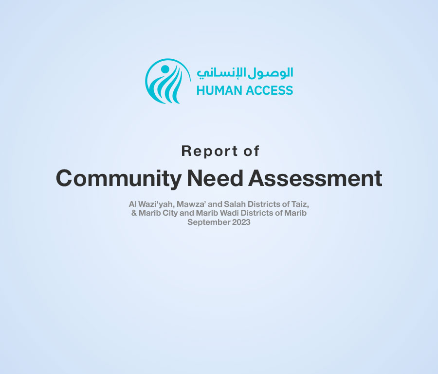 Report of Community Need Assessment