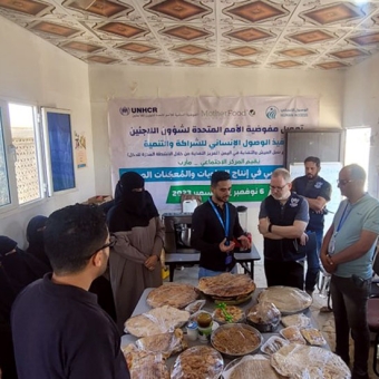 UN delegation visits a program to enhance nutrition through income-generating activities