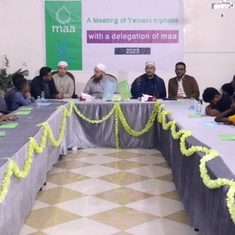 Muslim Aid delegation visits orphans in Seiyun