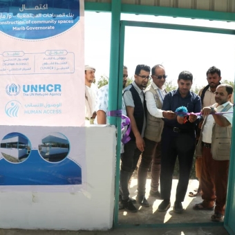 Five community spaces launched in displacement camps