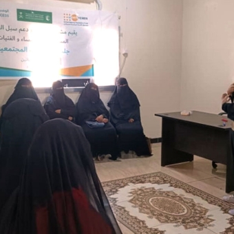 Training women in sewing craft and promoting child-rearing awareness