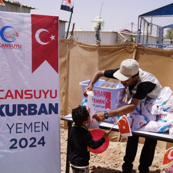 Delivery of sacrificial meat to over 23 thousand displaced people