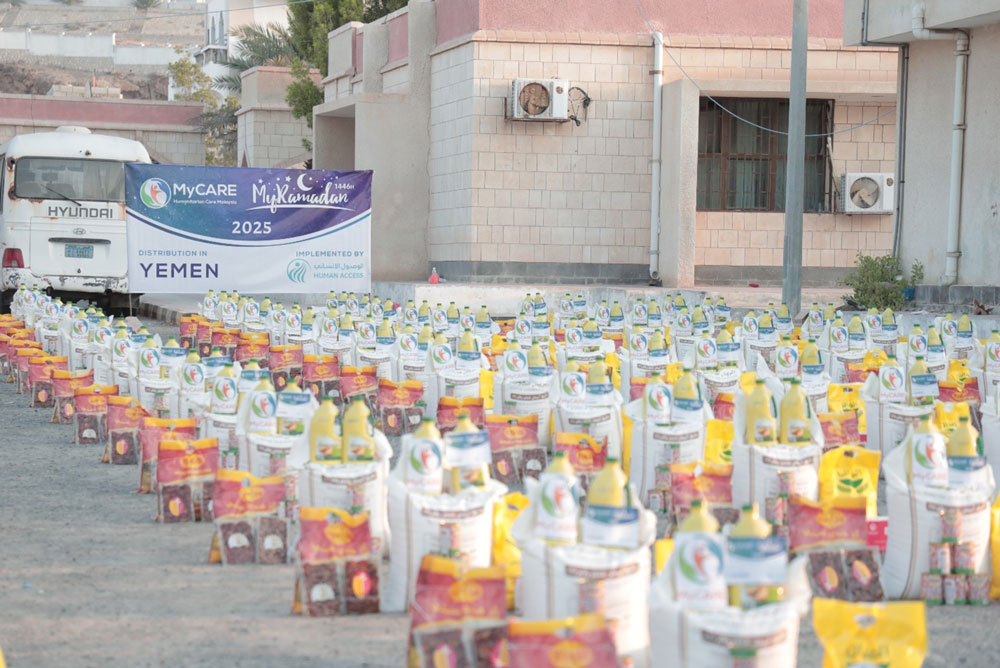 381 food baskets, 1143 Iftar meals for the needy and displaced
