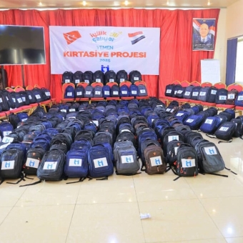 Joy for 500 orphans with basic learning supplies