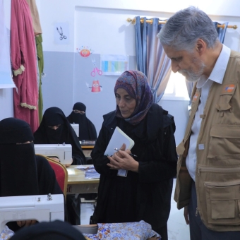 UN official looks into livelihood services for women and girls