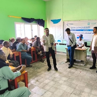 Community-based committees begin forming in 12 districts in Lahj and Taiz governorates