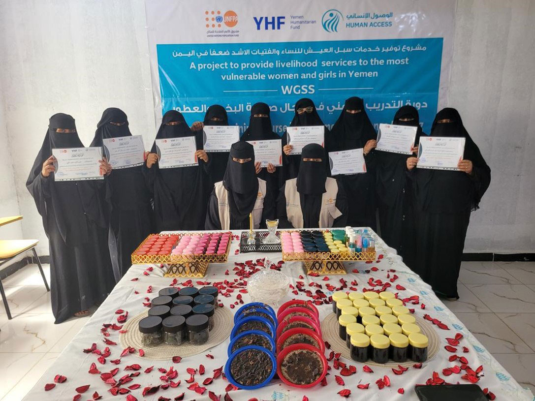 Shabwa: 60 women benefit from vocational training and livelihood grants in 3 months